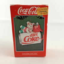 Enesco Christmas Tree Ornament Diet Coke Exercising Good Taste Vintage 1994 - £15.44 GBP