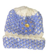 Ladies Winter Chic Slouchy Ribbed Crochet Knit Beret Beanie Hat With Rhi... - £5.58 GBP