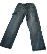 Ecko Unltd Y2K Baggy Denim Foundry Carpenter Jeans Hip Hop Skate Actual ... - $52.25