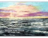 Sunset Over Clouds Mount Lowe California CA UNP DB Postcard O19 - $3.91