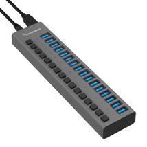 SABRENT 16 Port USB 3.0 Data HUB and Charger with Individual switches [9... - £131.40 GBP