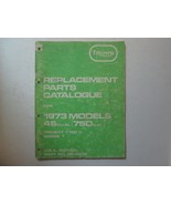 1973 Triumph Remplacement Parties Catalogue 45CU.IN. 750CC 73 D&#39;Occasion... - €26,25 EUR