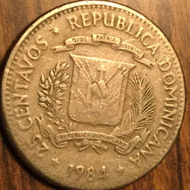 1984 Dominican Republic 25 Centavos Coin - £1.02 GBP