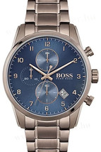 Hugo Boss Homme Skymaster Montre HB1513788 Cadran Bleu Garantie Rrp 379.00 - £105.72 GBP