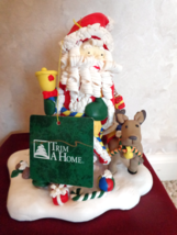 Resin Santa Made by Trim a Home with His Reindeer Christmas Figurine (#2690) - £28.30 GBP