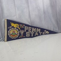 Vintage Penn State Nittany Lions University St PSU Pennant 12&quot;x29&quot; Footb... - $139.89