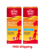 2X Seven Seas Multivitamin Syrup With Cod Liver Oil 100ml Orange Flavor ... - $53.28