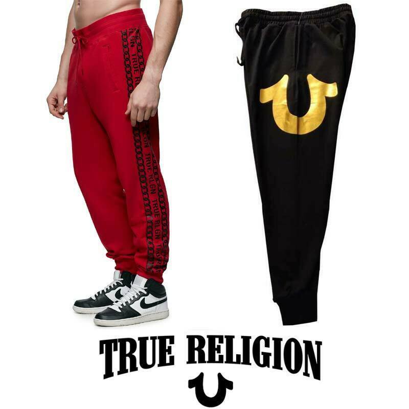 True Religion Classic Joggers "1888" Gold Pants Camo Sweatpants S M XL 2XL 3XL