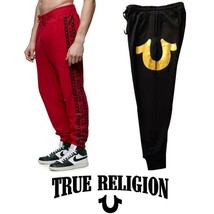 True Religion Classic Joggers &quot;1888&quot; Gold Pants Camo Sweatpants S M XL 2XL 3XL  - £42.34 GBP+