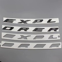 3D ABS EXPLORER Fixed Letters Car Front Hood Emblem Chrome Logo  Sticker For  Ex - £59.82 GBP