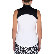 NWT Ladies JO FIT BLACK & WHITE Sleeveless Mock Golf Shirt XL & XXL image 2