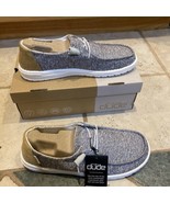 Hey Dude Size 11 Women&#39;s Wendy Grey Yellow  SLIP ON LOAFER - $74.12 CAD