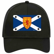 Scotland St Andrews Flag Novelty Black Mesh License Plate Hat - £22.74 GBP