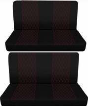 Fits 1960 Chevy Impala 4dr sedan Front and Rear bench seat covers diamond stitch - $139.89