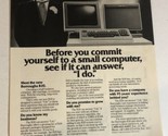 1982 Burroughs B20 Computer Vintage Print Ad Advertisement pa15 - £5.43 GBP