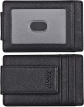 Kinzd Money Clip Front Pocket Wallet Leather RFID, Best Lichi Leather, B... - $36.99