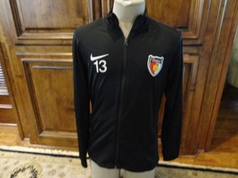 Black TEXANS #13 Nike Polyester Dri-Fit Full Zip Warmup Jacket Adult M Vey Nice - £22.14 GBP