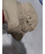 SWISS TECH Men’s Beige Vented Fishing Hat With Sun Protection Tie Neck S... - $9.49