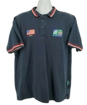 IRB World Cup 2003 Rugby Australia Blue Polo Shirt Size L USA - £29.87 GBP