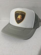 Vintage Lamborghini Hat Super car Hat SnapBack Gray Racing Hat Unworn Ad... - $194.04 MXN