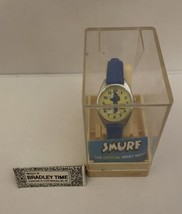 Smurf Watch Smurf Time Bradley Mechanical NOT WORKING AS IS 4 Parts Or R... - $50.00