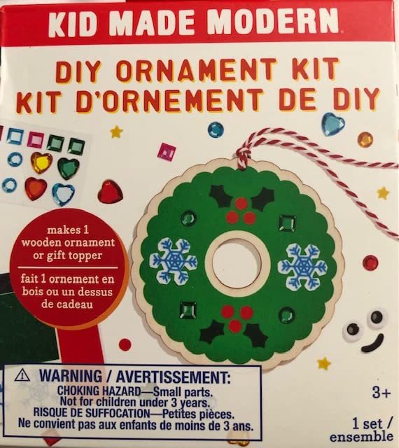 Kid Made Modern Wooden Wreath Ornament, 1 EA