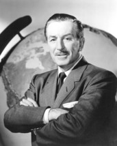 Walt Disney 8x10 Photo in front of globe - $7.99