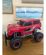 New Bright Ford Bronco Red RC Rock Crawler R/C Car truck suv FOR PARTS R... - $58.00