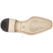Belvedere Mens Shoes Batta Olive Genuine Ostrich Lace Up 14006 image 5