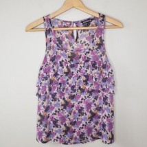 Express | Floral Ruffle Front Tank Blouse, size XS - £10.70 GBP