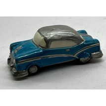 Vintage Plaster Chalkware Blue and Silver Painted Car 4 1/2&quot; Long Christ... - £14.61 GBP