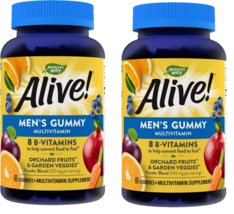 Nature’S Way Alive! Men’S Gummy Multivitamins, High Potency Formula,2 pack - £15.81 GBP