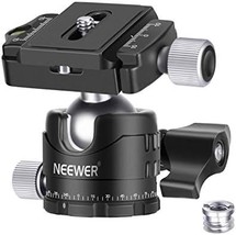 Compact 28mm Tripod Ball Head with 360° Rotation and Quick Release Plate - $45.53