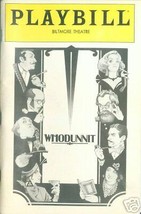 1983 WHODUNNIT Playbill-Broadway, N.Y.- Biltmore Theatre - £10.19 GBP