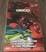 Marvel Comics Geico Super Geeko 2019 Nycc Promo Poster Print Avengers Hulk Thor - £11.87 GBP