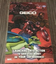 Marvel Comics GEICO Super Geeko 2019 NYCC PROMO POSTER PRINT Avengers Hu... - $14.85