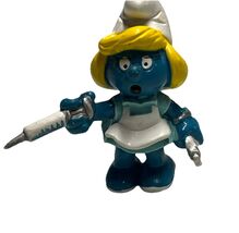 Nurse Smurfette 1981 Vintage Teal Dress - €11,02 EUR