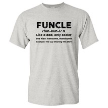 Funcle - Funny Favorite Fun Awesome Uncle Family T Shirt - Small - Ash Grey - £18.97 GBP