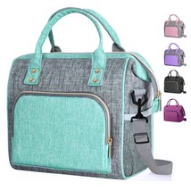 Insulated Lunch Bag For Women, Reusable Leakproof Large Lunch Box With A... - £25.75 GBP