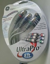 New Sealed GE Component Video Cable 82735 Ultra Pro 8 Feet Color Coded Premium - £17.91 GBP