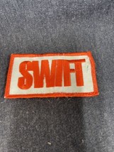 Vintage SWIFT Holdings EMBROIDERED SEW ON PATCH ADVERTISING UNIFORM 3 7/... - £6.31 GBP