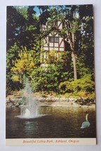 Postcard Lithia Park Ashland Oregon Scene Across Meyers Lake Shakespeare... - $6.71