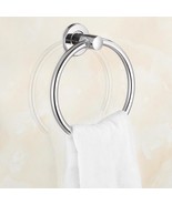 Stainless Steel Towel Ring Holder Hanger Chrome Wall Mounted Bathroom Ho... - £25.80 GBP