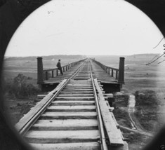 South Side Railroad Bridge over Appomattox River VA - 8x10 US Civil War Photo - £6.90 GBP