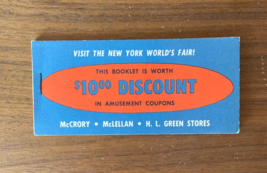 Visit The New York Worlds Fair 1964-65 Coupon Book Vintage - £15.41 GBP