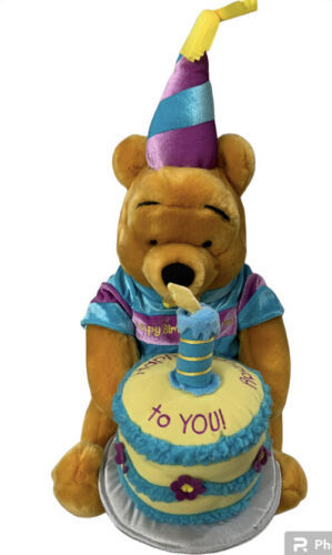 Walt Disney World Florida Winnie The Pooh Happy Birthday To You Animated Plush - $116.82