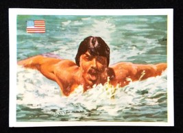 MARK SPITZ ~ USA ✱ Olimpic Games Swimmer 1985 Rare Portuguese Sticker - $59.39