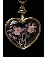  HEART SHAPED, DRIED LAVENDAR NECKLACE ~OUR JEWELERY COLLECTION - $18.00