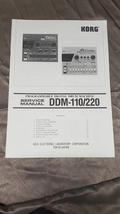 GENIUNE KORG PROGRAMMABLE DIGITAL DRUM MACHINE DDM-110/220 SERVICE MANUA... - £12.50 GBP