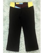 Lululemon Leggings Size 6 Black Cropped Capri Split Flare Athletic Gym W... - €17,19 EUR